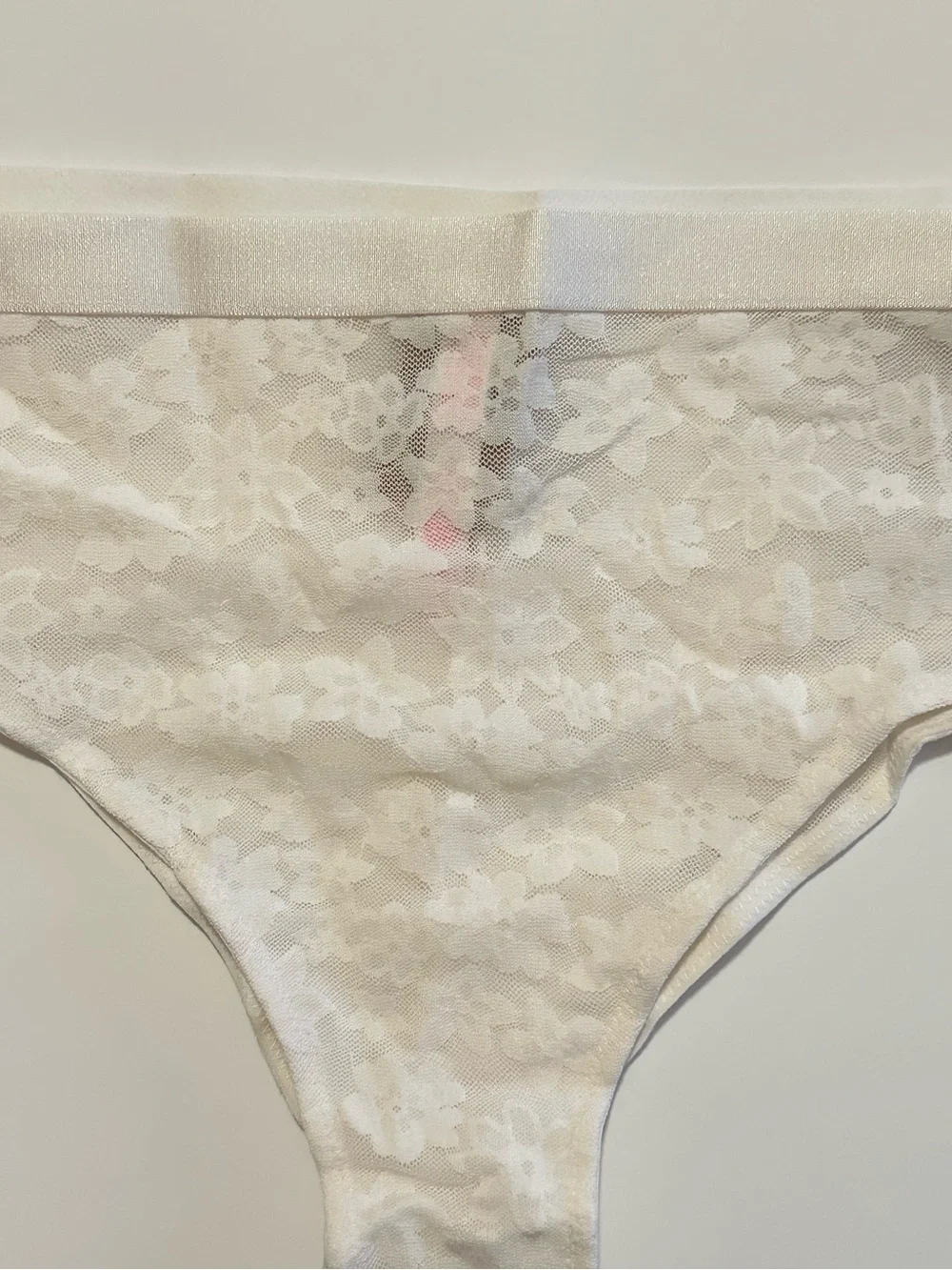 Victoria's Secret Wear Everywhere Lace Cheekster Low Rise Panty NWT Ivory
